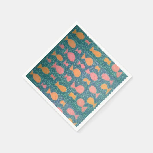 Tropischer Fisch Serviette (Ecke)