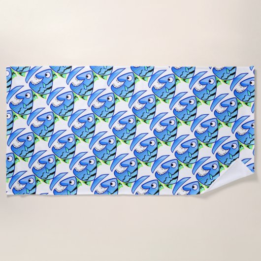 Tropischer Fisch Strandtuch (Vorderseite)