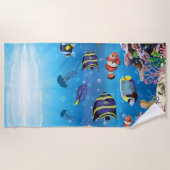 Tropischer Fisch Strandtuch (Vorderseite)