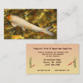 Tropischer Fisch und Aquarium Visitenkarte (Vorne/Hinten)