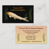 Tropischer Fisch und Aquarium Visitenkarte (Vorne/Hinten)