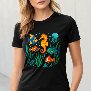 Tropischer Fisch unter Wasser - Leben in der Marin T-Shirt