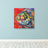 Tropischer Fischdruck Leinwanddruck (Insitu (Holzboden))