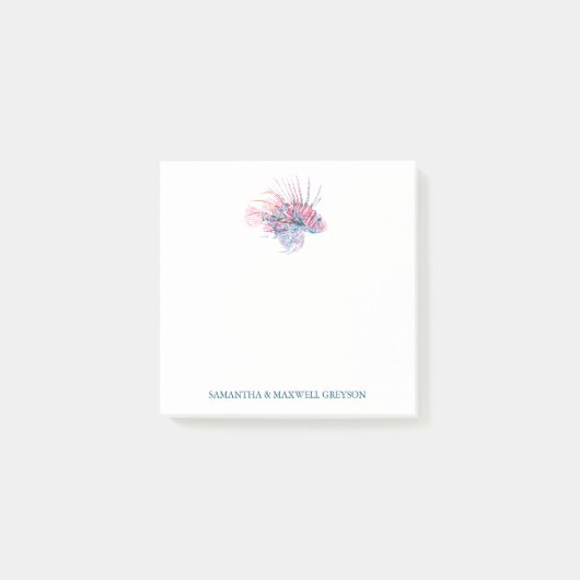 Tropischer Fischstrand Post-it Klebezettel (Vorderseite)