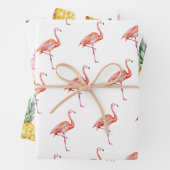 Tropischer Flamingo Ananas Sommer Niedlich Geschenkpapier Set (Beispiel)