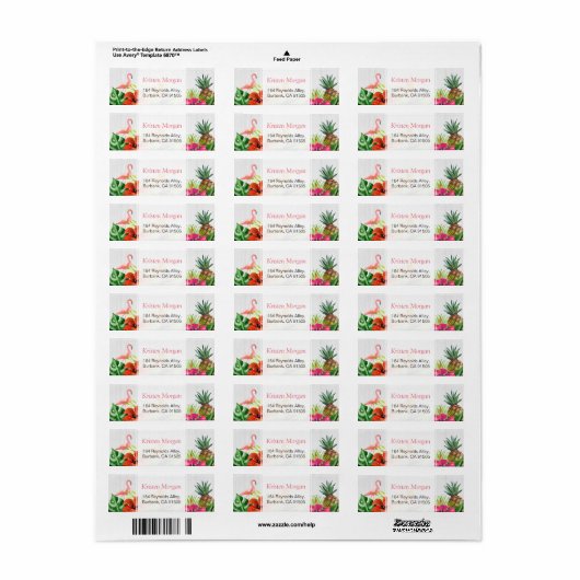 Tropischer Flamingo Ananas UAWG (Vorne)