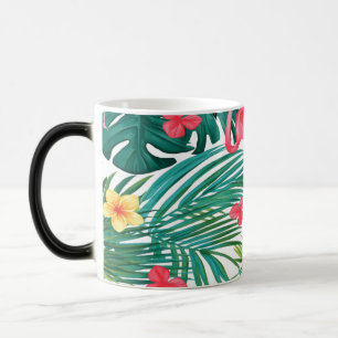 Tropischer Flamingo‑Becher & Kissen – Sommer‑Monst Verwandlungstasse