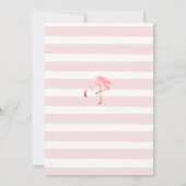 Tropischer Flamingo Einladung / Pool-Party Einladu (Rückseite)
