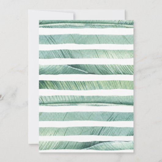 Tropischer Flamingo jedes Alter weibliche Geburtst Einladung (Rückseite)