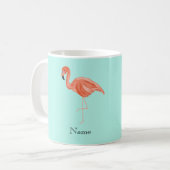 Tropischer Flamingo Kaffeetasse (Vorderseite Links)