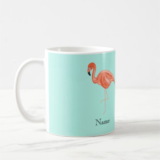 Tropischer Flamingo Kaffeetasse (Links)