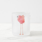 Tropischer Flamingo-mattierte GlasTasse Mattglastasse (Mittel)