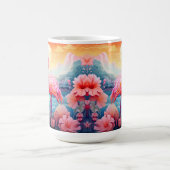 Tropischer Flamingo mit Blume-76280 Kaffeetasse (Mittel)