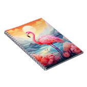 Tropischer Flamingo mit Blume-76280 Notizblock (Rechte Seite)