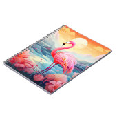 Tropischer Flamingo mit Blume-76280 Notizblock (Linke Seite)