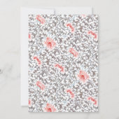 Tropischer Flamingo mit Crown Birthday Party Einladung (Rückseite)