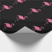 Tropischer Flamingo modisch Geschenkpapier (Ecke)