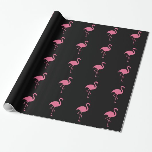 Tropischer Flamingo modisch Geschenkpapier (Ungerollt)