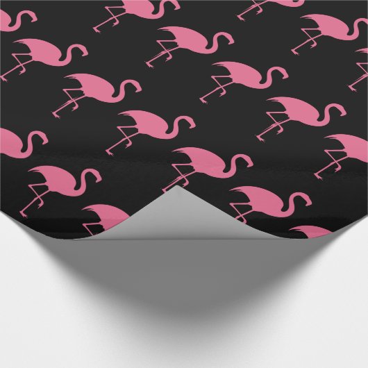 Tropischer Flamingo modisch Geschenkpapier (Ecke)