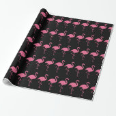 Tropischer Flamingo modisch Geschenkpapier (Ungerollt)