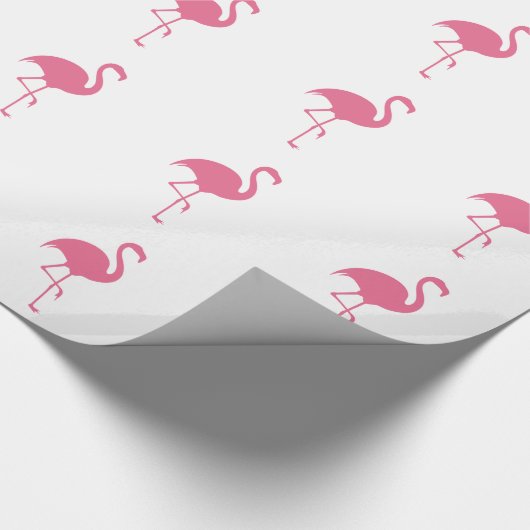 Tropischer Flamingo modisch Geschenkpapier (Ecke)