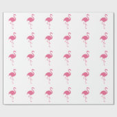 Tropischer Flamingo modisch Geschenkpapier (Flach)