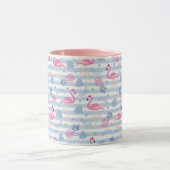 Tropischer Flamingo Mug - rosa Flamingos und Anana Tasse (Zentrum)