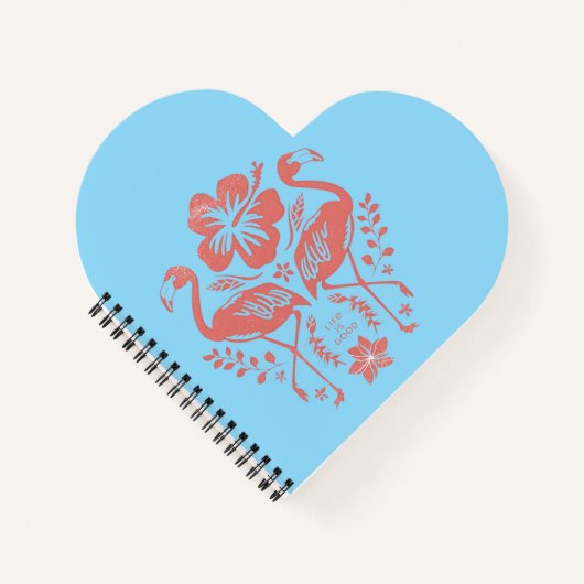 Tropischer Flamingo Notizblock (Vorderseite)