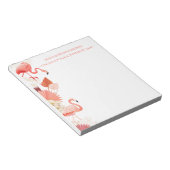 Tropischer Flamingo Notizblock (angewinkelt)