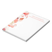 Tropischer Flamingo Notizblock (Rotiert)