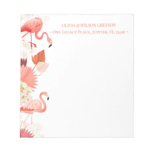 Tropischer Flamingo Notizblock