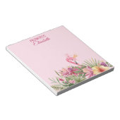 Tropischer Flamingo Notizblock (angewinkelt)