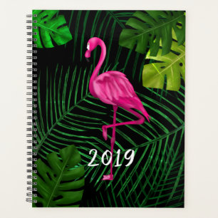 Tropischer Flamingo-Planer Planer