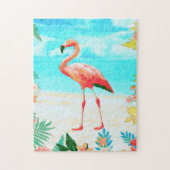 Tropischer Flamingo Puzzle (Vertikal)