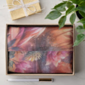 Tropischer Flamingo Rosa Sonnenuntergang Dekoupage Seidenpapier (Geschenk)