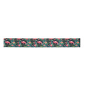 Tropischer Flamingo Satinband (Vorderseite)