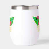 Tropischer Flamingo und Blume (Links)