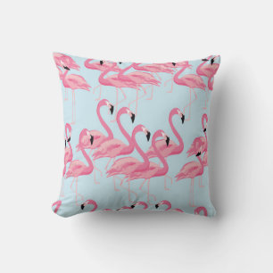 Tropischer Flamingo-Vogel mit nahtlosem Muster-Hin Kissen