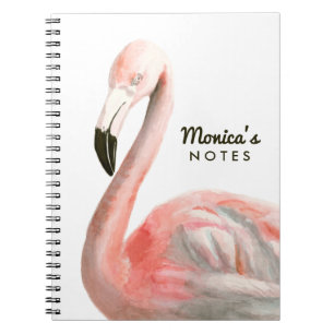 Tropischer Flamingo-Vogel Notizblock