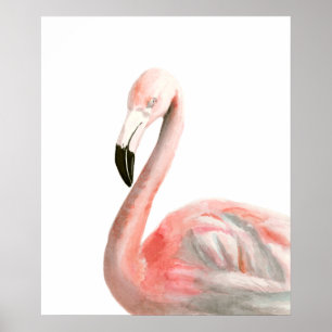Tropischer Flamingo-Vogel Poster