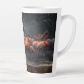 Tropischer Flamingos-individuelle Name Milchtasse (Rechts)