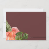 Tropischer Flamingos Prom Einladungen (Rückseite)