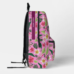 Tropischer floral bedruckter Rucksack