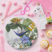 Tropischer floraler Cocktail Napkin Pappteller (Party)