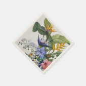 Tropischer floraler Cocktail Napkin Serviette (Ecke)