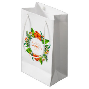 Tropischer floraler Muttertag Geschenktasche Kleine Geschenktüte