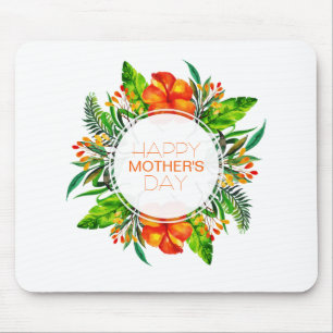Tropischer floraler Muttertag Mousepad