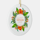 Tropischer floraler Muttertag | Ornament (Rechts)