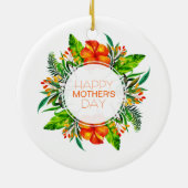 Tropischer floraler Muttertag | Ornament (Hinten)