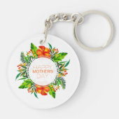 Tropischer floraler Muttertag | SCHLÜSSELANHÄNGER (Rückseite)